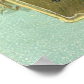 ヴィンテージと巡礼者と七面鳥の感謝祭 ポスター (角)