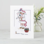 ヴィンテージと復活祭バニー シーズンカード (スタンド正面)