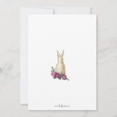 ヴィンテージと復活祭バニー シーズンカード (裏面)