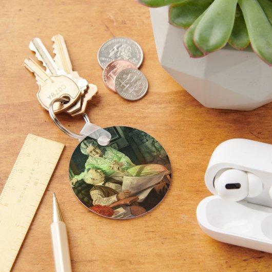 ヴィンテージと恋愛;ロマンチックな祖父母 キーホルダー (デスク)