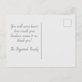 ヴィンテージと愛のパンジーのスケッチ感謝してい ポストカード (裏面)