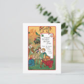 ヴィンテージと感謝祭の挨拶 シーズンポストカード (スタンド正面)