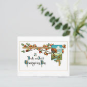 ヴィンテージと感謝祭の詩 シーズンポストカード (スタンド正面)