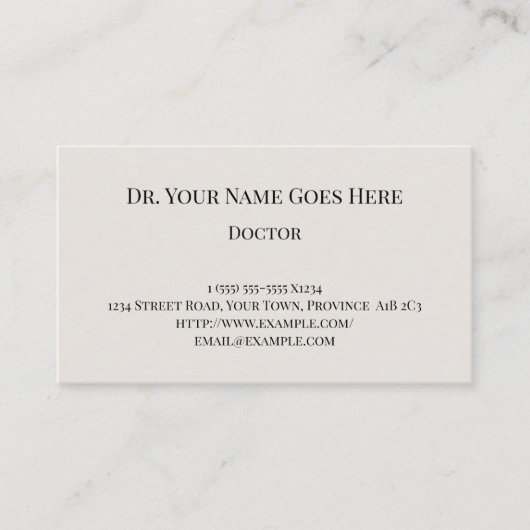 ヴィンテージと懐かしいルック名刺 名刺 (正面)