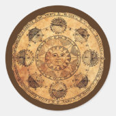 ヴィンテージと日食 ラウンドシール (正面)