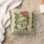 ヴィンテージと母の楽しいクリスマスの散歩 クッション (ブランケット)