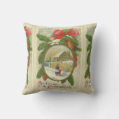 ヴィンテージと母の楽しいクリスマスの散歩 クッション (裏面)