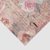 ヴィンテージと水彩の花 薄葉紙 (詳細)