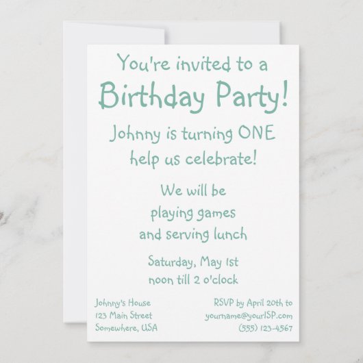 ヴィンテージと犬の誕生日パーティーへの招待 招待状 (裏面)