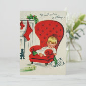 ヴィンテージと猫がサンタを待つ シーズンカード (スタンド正面)