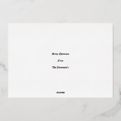 ヴィンテージと猫と犬のクリスマス 箔シーズンカード (裏面)