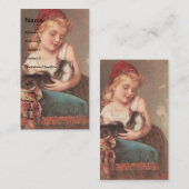 ヴィンテージと猫 名刺 (正面/裏面)