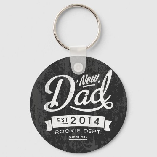 ヴィンテージと目を引く新しいパパ2014 キーホルダー (正面)