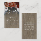 ヴィンテージと素朴プラムとブルゴーニュフローラ防法 名刺 (正面/裏面)