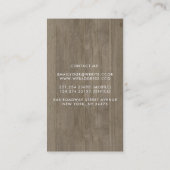 ヴィンテージと素朴プラムとブルゴーニュフローラ防法 名刺 (裏面)