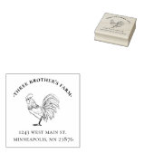 ヴィンテージと素朴鶏卵カートンのアドレス ラバースタンプ (押印)