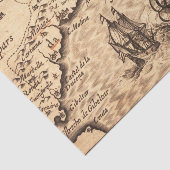 ヴィンテージと船舶の地図 薄葉紙 (詳細)