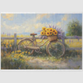 ヴィンテージと花のデコパージュ 薄葉紙 (正面)