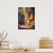 ヴィンテージと花のポット ポスター (キッチン)