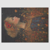 ヴィンテージと花の切り離し 薄葉紙 (正面)