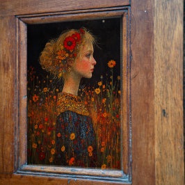 ヴィンテージと花の切り離し 薄葉紙