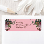 ヴィンテージと花の誕生日パーティー ラベル (インサイチュ)