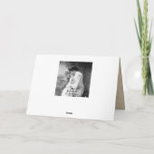 ヴィンテージと花を咲かせた子供 カード (裏面)