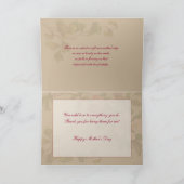 ヴィンテージと花を咲かせた子供 カード (内部)