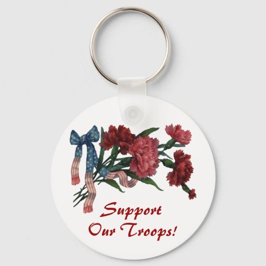 ヴィンテージと花 キーホルダー (正面)