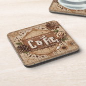 ヴィンテージと花 コースター (左側)