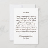 ヴィンテージと花 サンキューカード (裏面)