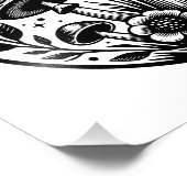 ヴィンテージと花 フォトプリント            (角)