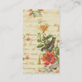 ヴィンテージと花 名刺 (裏面)