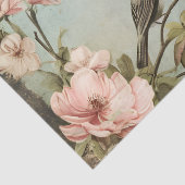 ヴィンテージと蝶さくらんぼ花ツリー 薄葉紙 (詳細)