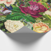 ヴィンテージと蝶の植物園 ラッピングペーパー (角)