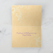 ヴィンテージと蝶 カード (内部)