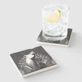 ヴィンテージと貝殻 ストーンコースター (横)