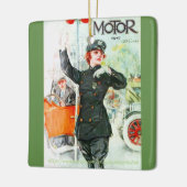 「ヴィンテージと車輪」 セラミックオーナメント (左)