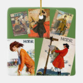 「ヴィンテージと車輪」 セラミックオーナメント (裏面)