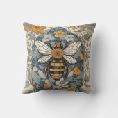 ヴィンテージと野生の花 クッション (裏面)