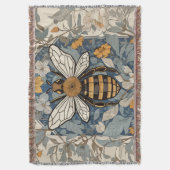 ヴィンテージと野生の花 スローブランケット (正面縦)