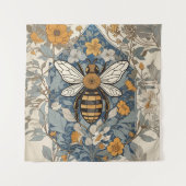 ヴィンテージと野生の花 タペストリー (正面)