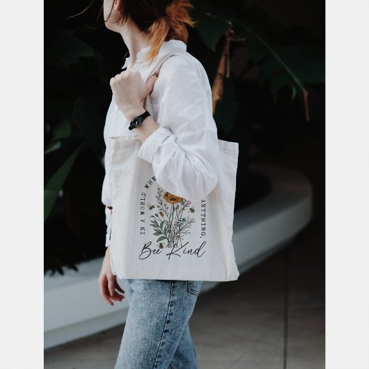 ヴィンテージと野生の花 トートバッグ