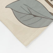 ヴィンテージと野生の花 フリースブランケット (角)