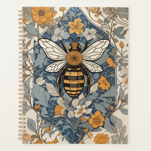 ヴィンテージと野生の花 プランナー手帳 (正面)