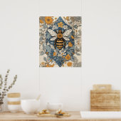 ヴィンテージと野生の花 ポスター (キッチン)