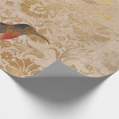ヴィンテージと金ゴールド ラッピングペーパー (角)