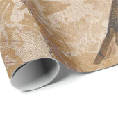 ヴィンテージと金ゴールド ラッピングペーパー (ロールコーナー)