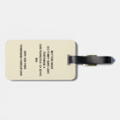 ヴィンテージと間抜け女おもしろいビクトリアン豚 ラゲッジタグ (裏面横)