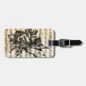 ヴィンテージと音楽 ラゲッジタグ (正面横)